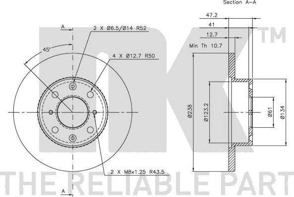 NK 204006 - Kočioni disk www.molydon.hr