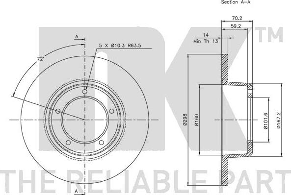 NK 204001 - Kočioni disk www.molydon.hr