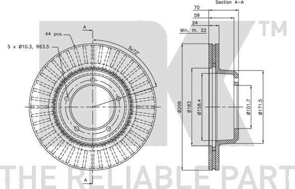 NK 204003 - Kočioni disk www.molydon.hr