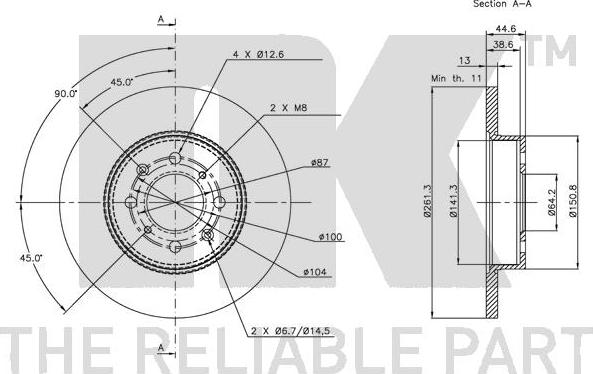 NK 204012 - Kočioni disk www.molydon.hr