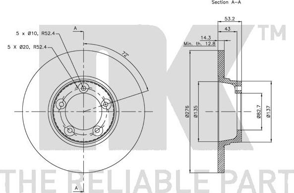 NK 204021 - Kočioni disk www.molydon.hr