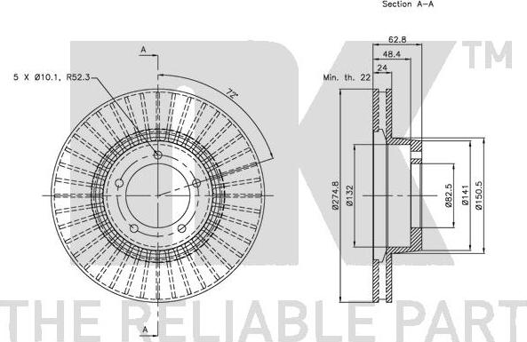 NK 204023 - Kočioni disk www.molydon.hr