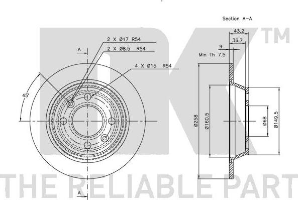 NK 204107 - Kočioni disk www.molydon.hr