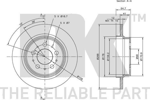 NK 204843 - Kočioni disk www.molydon.hr