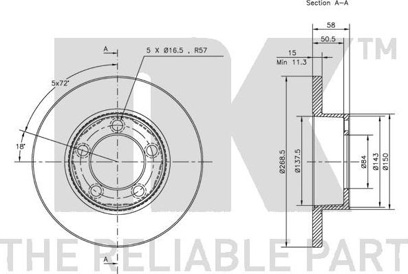 NK 204801 - Kočioni disk www.molydon.hr