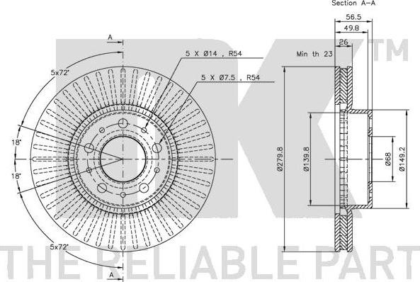 NK 204831 - Kočioni disk www.molydon.hr