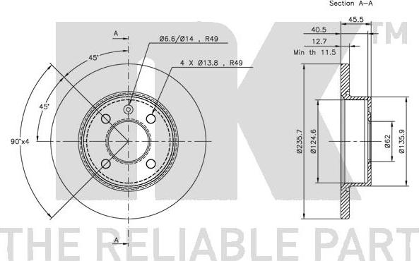 NK 204304 - Kočioni disk www.molydon.hr