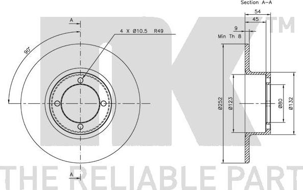 NK 204302 - Kočioni disk www.molydon.hr