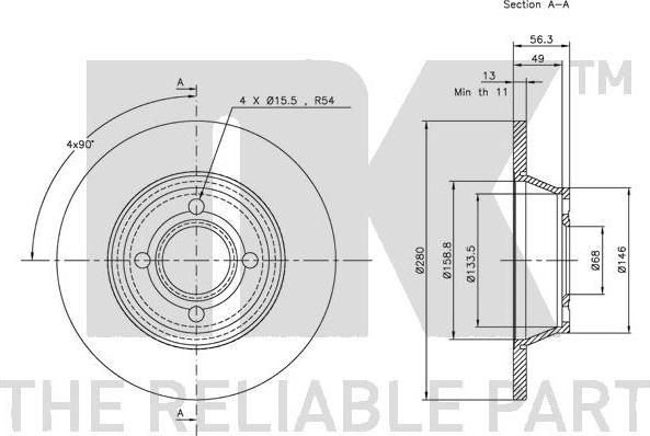 NK 204741 - Kočioni disk www.molydon.hr