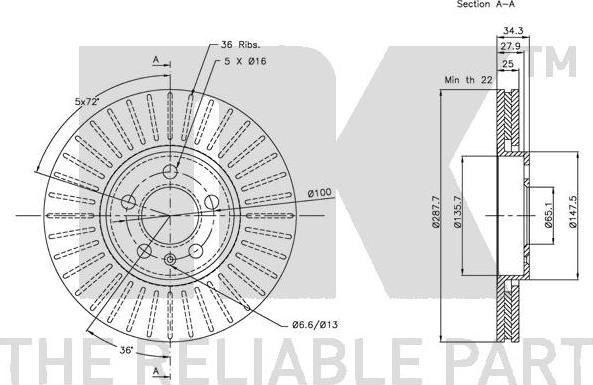 NK 204760 - Kočioni disk www.molydon.hr