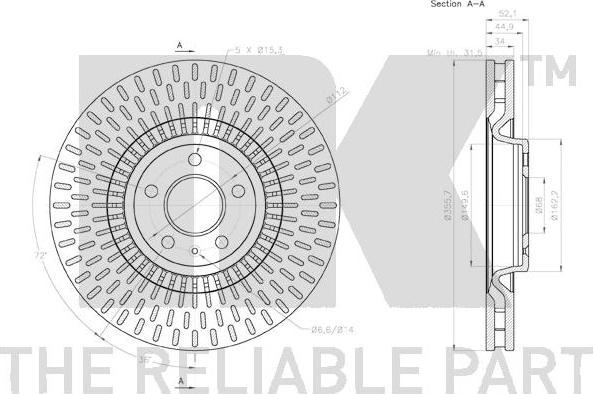 NK 3147155 - Kočioni disk www.molydon.hr