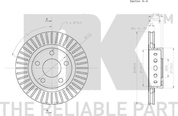 NK 2047158 - Kočioni disk www.molydon.hr