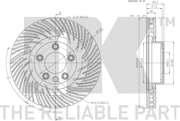 NK 2047152 - Kočioni disk www.molydon.hr