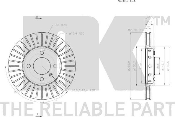 NK 2047157 - Kočioni disk www.molydon.hr