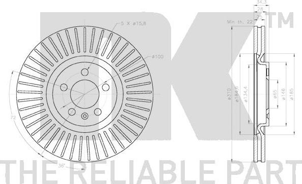 NK 3147165 - Kočioni disk www.molydon.hr