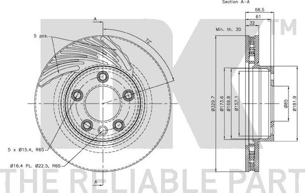 NK 2047104 - Kočioni disk www.molydon.hr