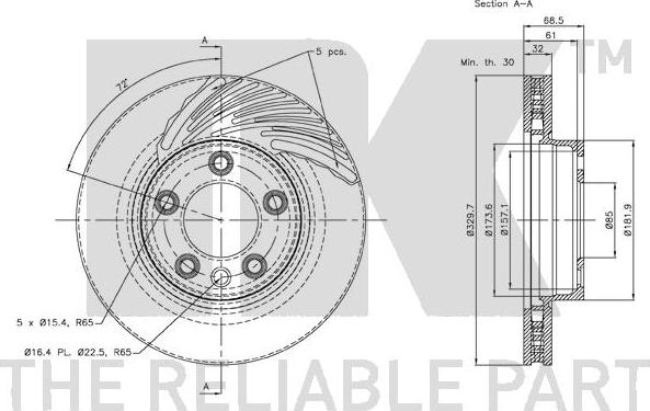 NK 3147102 - Kočioni disk www.molydon.hr