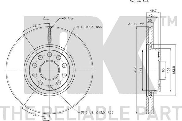 NK 3147115 - Kočioni disk www.molydon.hr