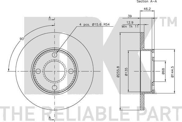 NK 204718 - Kočioni disk www.molydon.hr