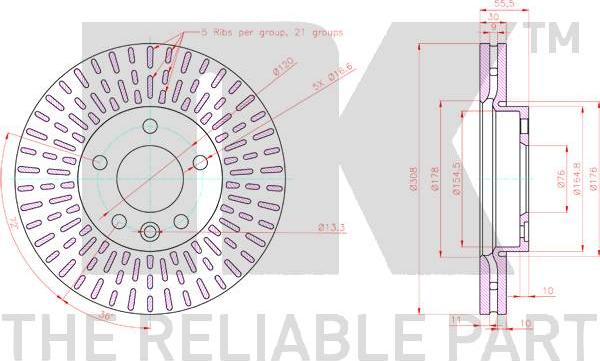 NK 2047171 - Kočioni disk www.molydon.hr