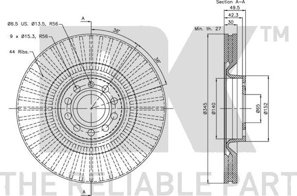 NK 204786 - Kočioni disk www.molydon.hr