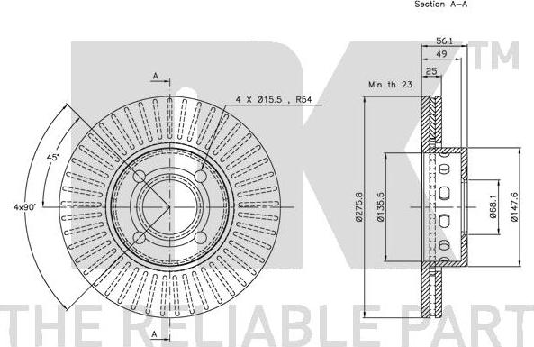 NK 204739 - Kočioni disk www.molydon.hr