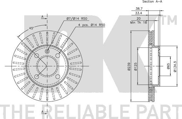 NK 314724 - Kočioni disk www.molydon.hr