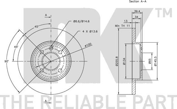 NK 314728 - Kočioni disk www.molydon.hr