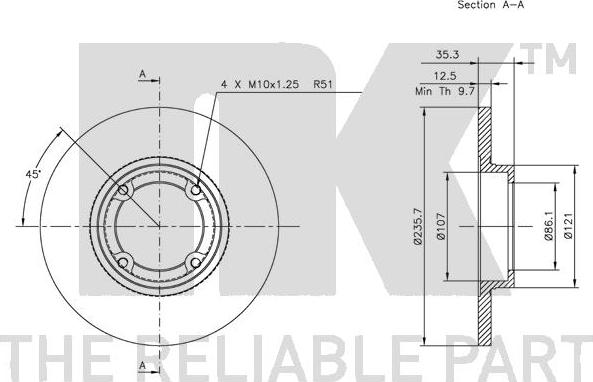 NK 315001 - Kočioni disk www.molydon.hr