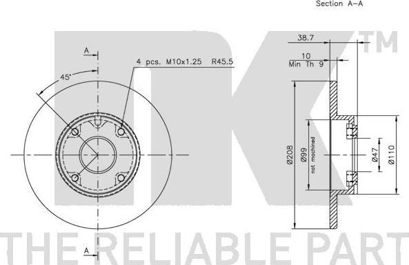 NK 205101 - Kočioni disk www.molydon.hr