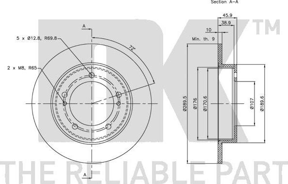 NK 205201 - Kočioni disk www.molydon.hr