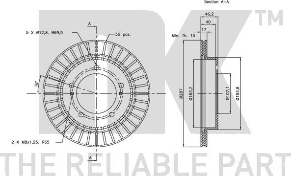 NK 205207 - Kočioni disk www.molydon.hr