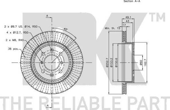 NK 205213 - Kočioni disk www.molydon.hr