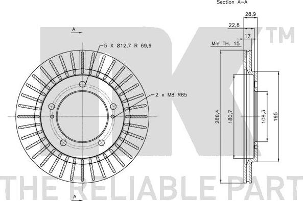 NK 205212 - Kočioni disk www.molydon.hr