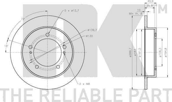 NK 205230 - Kočioni disk www.molydon.hr