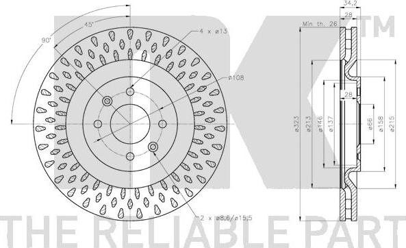 NK 201955 - Kočioni disk www.molydon.hr