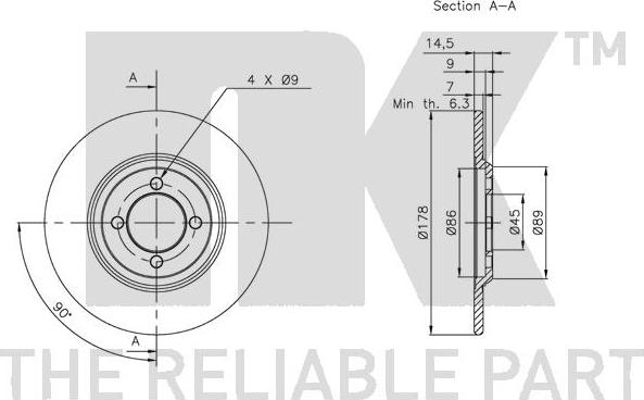 NK 201904 - Kočioni disk www.molydon.hr