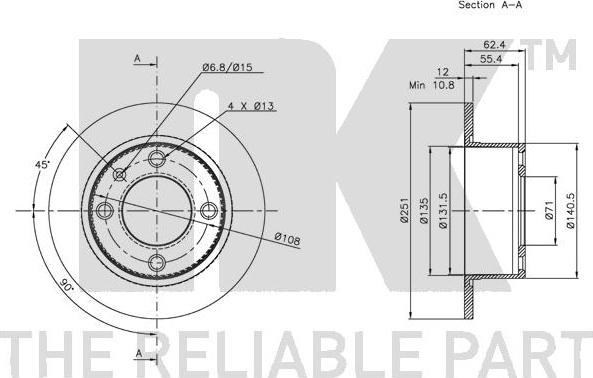 NK 201924 - Kočioni disk www.molydon.hr