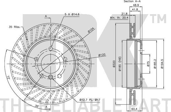 NK 201545 - Kočioni disk www.molydon.hr