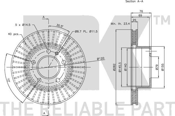 NK 201515 - Kočioni disk www.molydon.hr