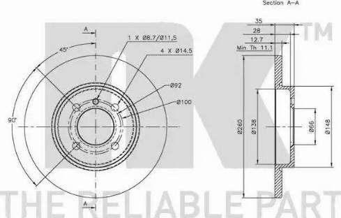 NK 311516 - Kočioni disk www.molydon.hr