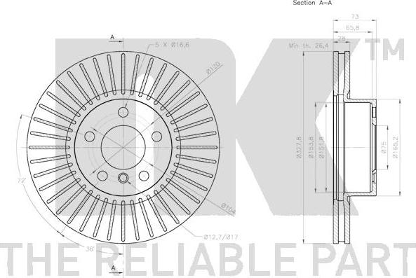 NK 3115104 - Kočioni disk www.molydon.hr