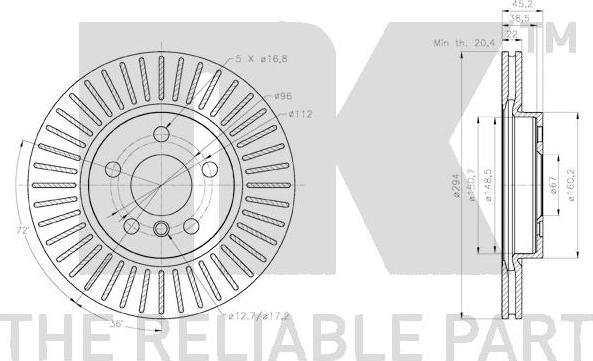 NK 2015116 - Kočioni disk www.molydon.hr