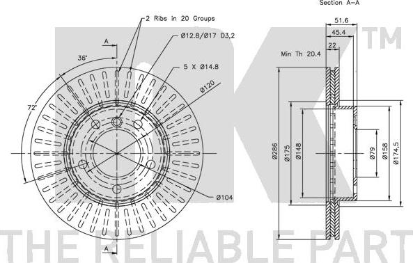 NK 311521 - Kočioni disk www.molydon.hr