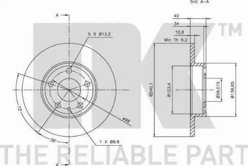 NK 311020 - Kočioni disk www.molydon.hr