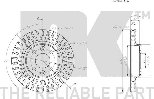 NK 203996 - Kočioni disk www.molydon.hr