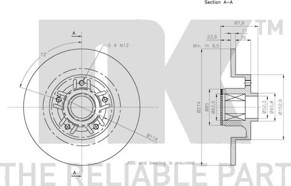 NK 203991 - Kočioni disk www.molydon.hr