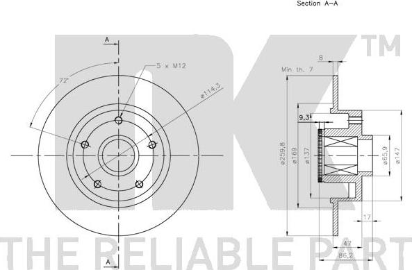 NK 313993 - Kočioni disk www.molydon.hr