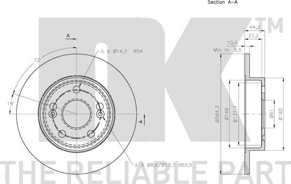 NK 203951 - Kočioni disk www.molydon.hr