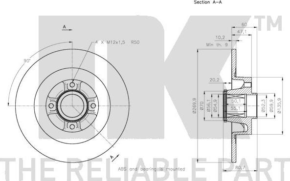 NK 203965 - Kočioni disk www.molydon.hr